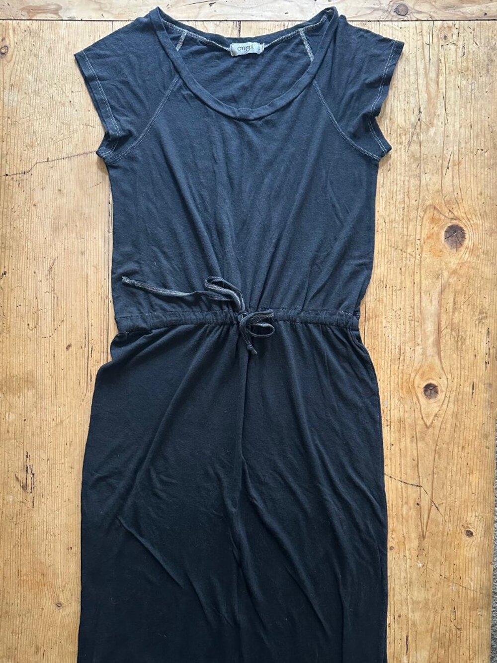 OMGirl Black Long Cap Sleeve Dress Size M